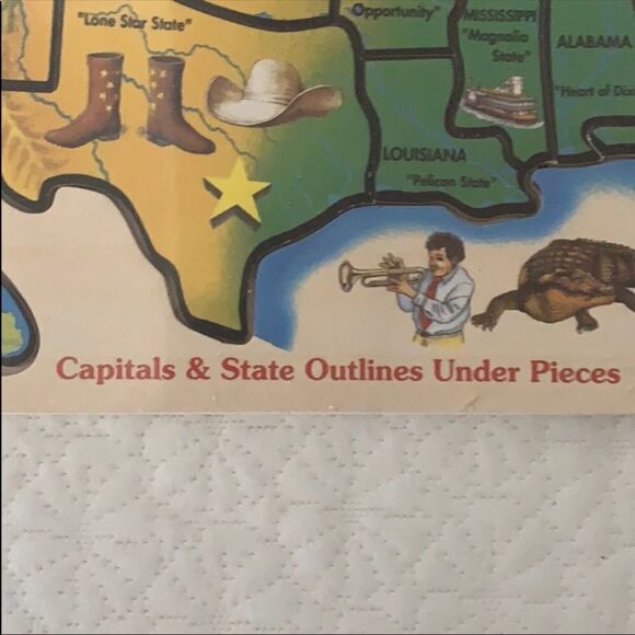 Sealed large 48 piece USA States Floor Puzzle Kids - Picture 3 of 4